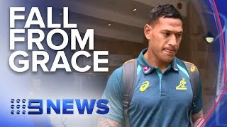 Israel Folau sacked after homophobic comments  Nine News Australia [upl. by Triny]