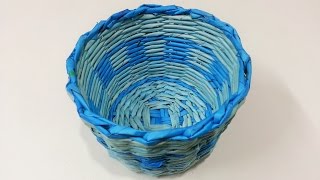 How to make newspaper basket [upl. by Itak395]