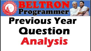 BELTRON Programmer Previous year Question Analysis Exam date Beltron Programmer online taiyari [upl. by Hsoj]