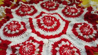 thalposhwoolitems How to make beautiful thalposh New design table mat [upl. by Aleel]