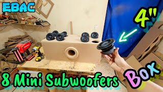 Fabricando Cajón para 8 Mini Subwoofers de 4quot EBAC Ceres [upl. by Nabla]