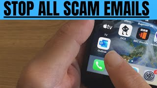 How To STOP ALL SCAM EMAILS On Your Phone  OUTLOOK amp HOTMAIL or MSN [upl. by Griswold588]