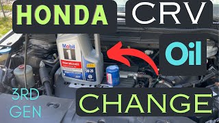 Unlock Savings DIY Oil Change Guide for Honda CRV 3rd Gen Owners [upl. by Rizan]