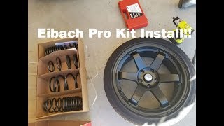 2018 Civic SI Eibach lowering spring install [upl. by Andromache618]