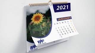 calendar design in illustrator and mockup easy and amazing design with graphics basic Bangla [upl. by Bobbette]