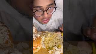 Hot and cute Indian girl eating Indian dal Bhat mukbangshotsmukbangyummy [upl. by Lello520]