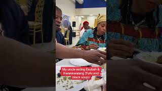 Eating Esubah amp Kwankwalang cooking foodie cameroon bakossi [upl. by Drolyag]