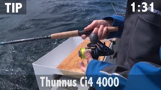 TACKLE TEST THUNNUS Ci4 4000 [upl. by Shriner]