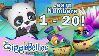 Learn to Count from 1 to 20  More Nursery Rhymes  GiggleBellies [upl. by Sterrett]