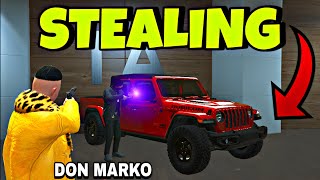 Stealing a quotJEEP GLADIATORquot from VonOrdonaVlogs in GTA 5 15 MILLION [upl. by Georges387]