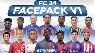 FC 24 FacePack V1 By ViP3eR For FIFA 22  Tutorial  TU17 [upl. by Rumney670]