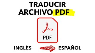 Como traducir un archivo PDF de Ingles a Español gratis fácil y rápido sin programas 2022 [upl. by Alicec]