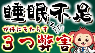 【全員注意！】睡眠不足が身体にもたらす3つの弊害 [upl. by Elane]