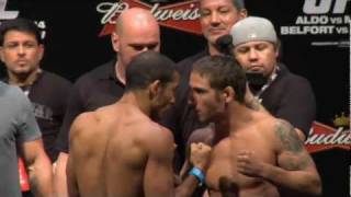 UFC RIO Aldo vs Mendes Weigh In Highlight [upl. by Manup91]