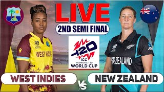 🔴Live West Indies Women vs New Zealand Women  2nd Semi Final  Live Cricket Score amp Commentary [upl. by Florinda]