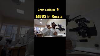 Gram StainingMbbs in Russia👨‍⚕️♥️ mbbsinrussia medicalcollege [upl. by Roselba]