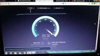 Wish Net Broadband 100Mbps Plan Speed Test Result Ki holo dekhun [upl. by Sommers]