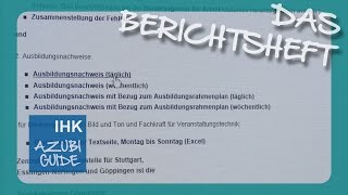 Berichtsheft Tutorial  IHK Azubi Guide [upl. by Bodi852]