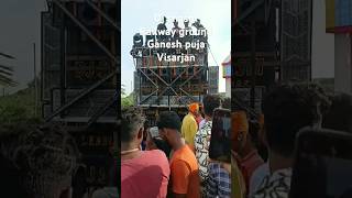 Railway ground ganesh puja Visarjan katras djshashi short video viralshorts trending [upl. by Benito]