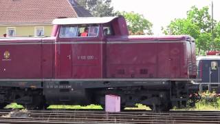 Diesellok BR V100 Deutsche Bundesbahn 211 Bahnwelttage 2012 Kranichstein [upl. by Hajed]