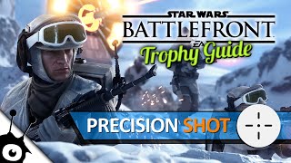 Star Wars Battlefront • Precision Shot • Trophy  Cycler Rifle Guide PS4 [upl. by Leonore]