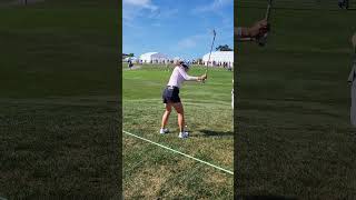 Minjee Lee fairway shot at the 2024 Queen City Championship [upl. by Einnob]