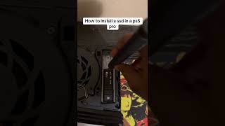 How to install a ssd in a ps5 pro Sony playstation playstation5pro ps5pro [upl. by Eserehs416]