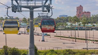 Disney Skyliner 2023 8K Ride POV to Hollywood Studios amp Caribbean Beach Resort  Walt Disney World [upl. by Brigid628]