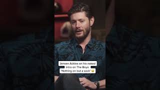 Jensen Ackles On His Naked Intro On The Boys Nothing On But A Sock 🤣 [upl. by Korfonta]