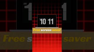 Free Flip Clock screensaver shorts screensaver [upl. by Schmitt373]