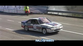 Opel Manta 400 Group B Rally Car Best of Sound and Action [upl. by Alyehs258]