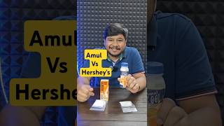 Amul vs Hersheys Milkshake Comparison  milkshake food foodie chocolate comparison  mrmoghatv [upl. by Ahsiekram606]