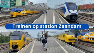 Treinen op station Zaandam  5 augustus 2023 [upl. by Cirone]