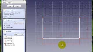 FreeCAD simple rectangle extrusion [upl. by Eniamurt959]