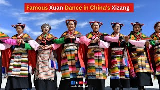 Xuan Dance in Xizang China  Traditional Folk Culture  Cultural Heritage [upl. by Nauqan]