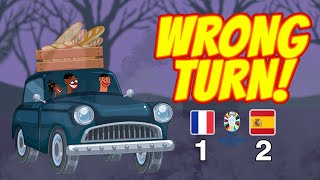 Spain Vs France in EURO 2024  Wrong Turn [upl. by Nosyt]