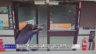 Federal indictment charges man allegedly caught on camera in West Loop shootout [upl. by Baggs]