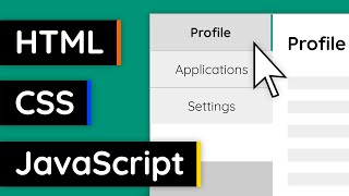 How to Create Switchable Tabs  HTML CSS amp JavaScript Tutorial [upl. by Ailiec]