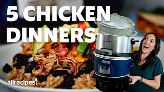 Slow Cooker Chicken  5 Easy Recipes  Get Cookin  Allrecipes [upl. by Ynnohj]