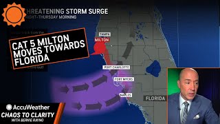 Chaos to Clarity Cat 5 Hurricane Milton Moves Towards Florida [upl. by Yrret787]