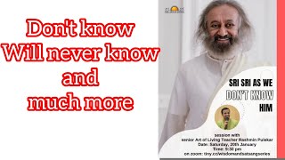 Sri Sri as we dont know him with Rashmin Pulekar [upl. by Erland]