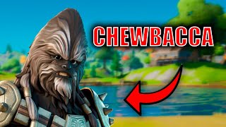 RETO OSOS PELUDOS en Fortnite Nueva Skin Chewbacca Star Wars con TEKENDO [upl. by Anippesuig]