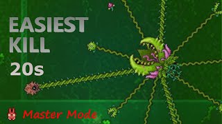 Easiest Plantera kill Master Mode [upl. by Suertemed776]