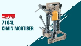 Achieve precision in Woodworking with the Makita 7104L Chain Mortiser [upl. by Nani]