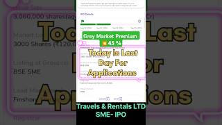 Travels amp Rentals Limited IPO • Travels amp Rentals IPO Review • Travels amp Rentals Limited IPO Review [upl. by Nednil508]