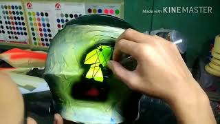 helm cross jpx airbrush grafis [upl. by Adnirb]