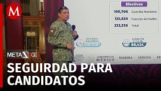 Sedena despliega 3 mil elementos para dar protección a 469 candidatos [upl. by Ardnwahs]