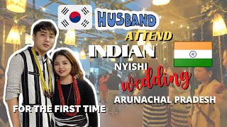 KOREAN ATTENDING INDIAN WEDDING  KOREAN INDIAN COUPLE VLOG [upl. by Chrisy]