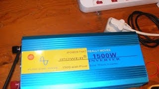 iPower  Doxin pure sine wave inverter 1500w review [upl. by Colline]