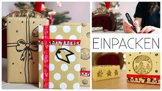 GESCHENKE VERPACKEN I IDEEN INSPIRATIONEN I EINFACH [upl. by Trembly555]